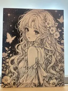 美少女イラスト キャンバスアート 絵画 女性 - メルカリ