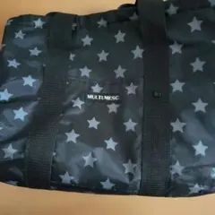 スーパーのカゴの大きさMULTUMESC 星柄 トートバッグ エコバッグ