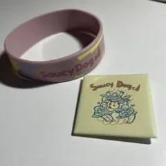 Saucy Dog ラバーバンドとバッジセット
