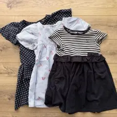 半袖ワンピース 3枚セット 100cm