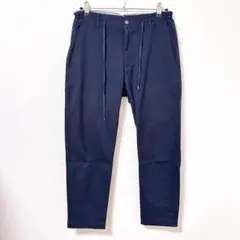 ザショップティーケー テーパードパンツ M 紺 ウエストゴム きれいめカジュアル