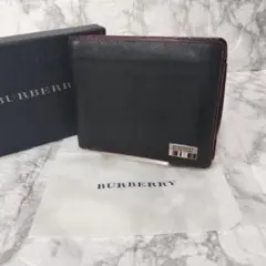 BURBERRY BLACK LABEL 二つ折り財布 黒