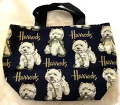 ハロッズ⭐︎ウエストハイランドホワイトテリア柄のトートバッグ⭐︎Harrods