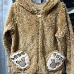 【1回着用のみ】ダッフィー　足跡付きパーカー