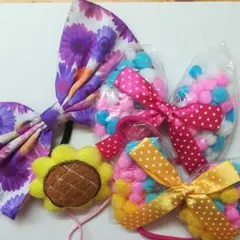 子供用ヘアゴム4点セット