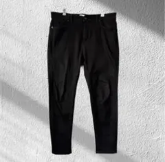 ザラ メンズ デニム ジーンズ スキニー パンツ スリム ストレッチ 無地 XL