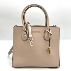 ✨極美品✨マイケルコース MichaelKorsピンク本革2wayハンドバッグ✧のサムネイル