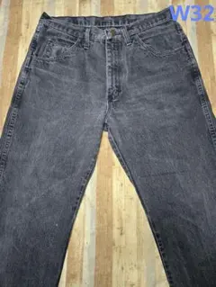 90s USA　ラスラー　RUSTLER　ブラックデニム　Wrangler　レアのサムネイル