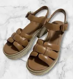 Clarks クラークス コールデールストラップ タンレザー サンダル 22のサムネイル