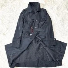 23区 ライナー付トレンチコート ダブル 大きいサイズ 46/4L ブラック