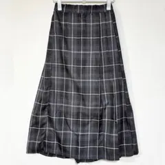 Lugnoncure/ルノンキュール　チェックプリーツスカート　ロング　F