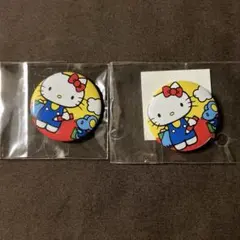 ハローキティ レトロ缶バッジ　２個セット