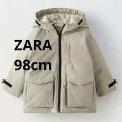 ZARA 中綿ダウン ライトウォーターレペレントパデットパーカー