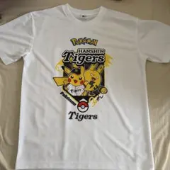 ポケモン コラボTシャツ エレキッド 阪神タイガース NPB ピカチュウ 白