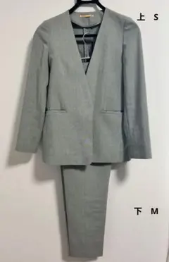 ORIHICA THE THIRD SUITノーカラーセットアップ グレーのサムネイル