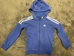 adidas ジップパーカー(ブルー130cm)