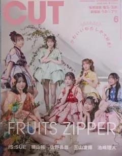 美品　 CUT 2025年6月号 FRUITS ZIPPER　IS:SUE他