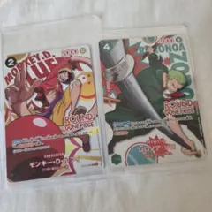 ワンピースカード ROUND1 ルフィ ゾロ プロモ 2枚セット - メルカリ