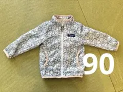 【値下げしました】ミキハウス　picnic 花柄　ウインドブレーカー 90cm