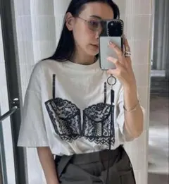 MEDI LINGERIE TROMPE L`OEIL TEE - メルカリ