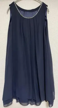 値下げ 結婚式ドレスワンピース ネイビー apres jour アプレジュール