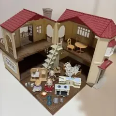 シルバニアファミリー 赤い屋根の大きなお家　家具　キッチン　トイレ　ベッド