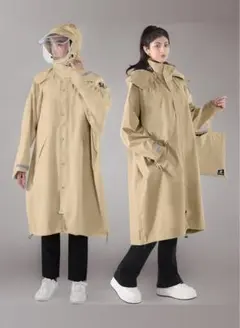 [HINOKAZE] レインコート 自転車【軽量構造×TPU高耐水仕様】 Mのサムネイル
