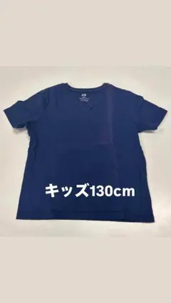 H＆M　半袖Tシャツ　ネイビー　120cmのサムネイル