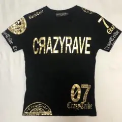 CRAZY TRIBE BLACK×GOLD Tシャツ オラオラ系