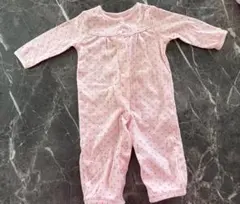 カーターズ　ピンク　3M 長袖ロンパース　部屋着　蝶々柄