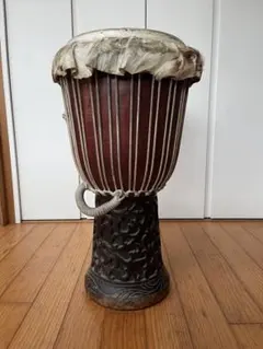 ダルブッカ 37cm 金属製 ベリーダンス 太鼓 プラスチックヘッド 青
