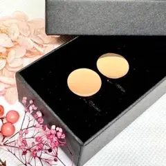 ◆結婚式のお洒落に　カフス　ゴールド　シンプル　無地高級感　Ba7