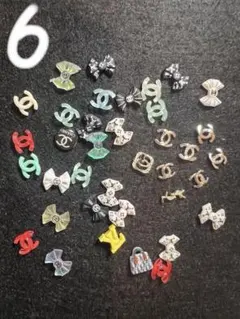 Chanelロゴ ネイルパーツ 約20個セット