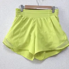 ルルレモン ショートパンツ メッシュ 無地 M 黄 ナイロン ランニングのサムネイル