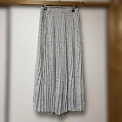 プリーツロングスカート　柄