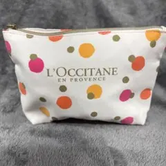 L'Occitane ドット柄ポーチ　ノベルティ