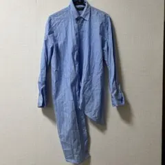 ZARA ストライプ柄 長袖シャツ ブルー L相当のサムネイル