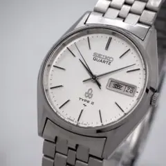 34 稼動 SEIKO 時計 メンズ デイデイト TYPE Ⅱ シルバー