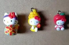 ハローキティ ストラップ 3個セット