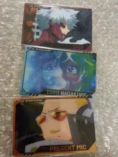僕のヒーローアカデミア ウエハース4 メタリックプラカード 葉隠透 茶毘 マイク