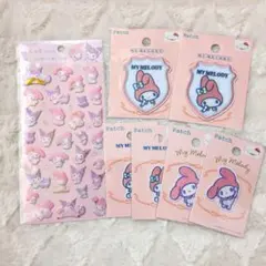マイメロディー ワッペン シール 7枚セット