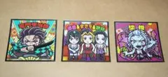 【3枚セット!!】鬼滅の刃マン3 遊郭編 ビックリマンチョコ シール