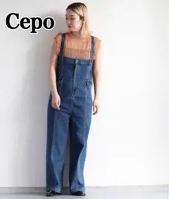 ☆CEPO☆可愛い デニム オーバーオール☆サロペット☆デニムサロペット☆のサムネイル