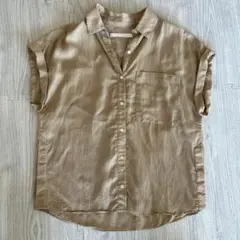 Spick & Span ベージュ 半袖シャツ　ブラウス