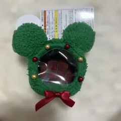【新品未使用】ディズニー ダズリングクリスマス　ミッキー型ポーチ