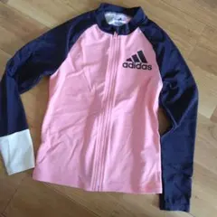 アディダス キッズラッシュガード 120 ピンク/ネイビー新品未使用品タグなし