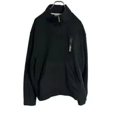 PUMA プーマ　フリース　ハーフジップ　黒　サッカー　フットサル