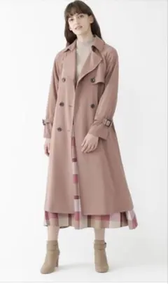 ブルーレーベルクレストブリッジ　シルキー　ストレッチライト　トレンチコート