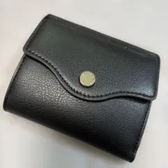 シンプル 二つ折り財布 ブラックのサムネイル