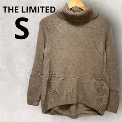 THE LIMITED　ベージュ　タートルネック ニット　セーター　【S】　古着